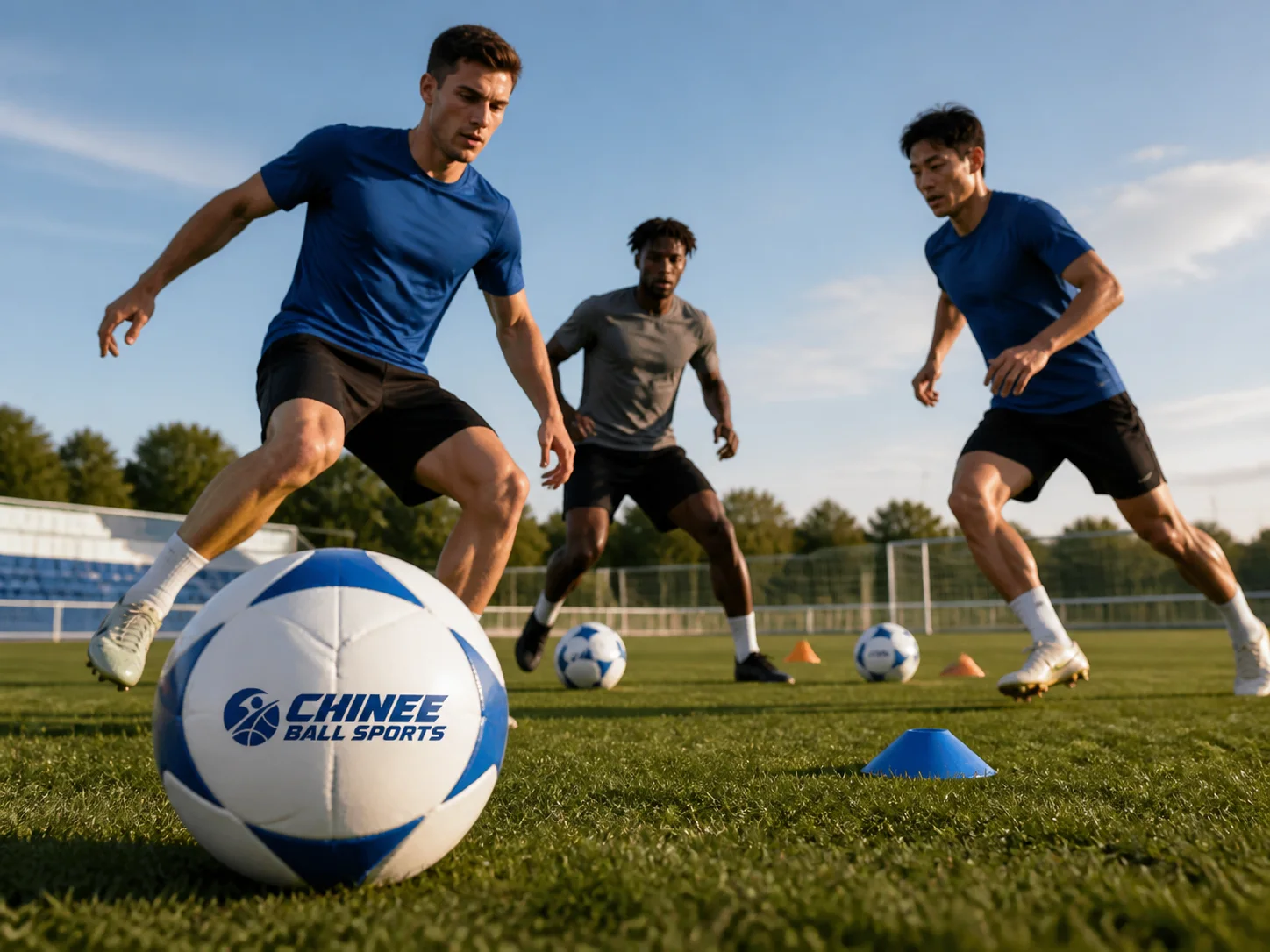 Football Programs using Chinee branded sports balls