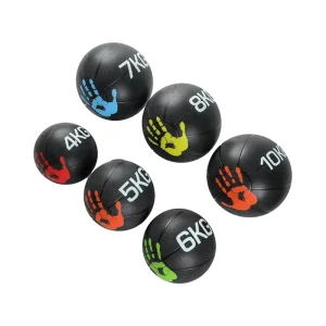 1 10 kg Rubber Medicine Ball for Home Fitness Core Workout and Strength Training