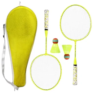 1 Pair Badminton Rackets with Balls, 2 Player Badminton Set for Children, Indoor Outdoor Sport Game