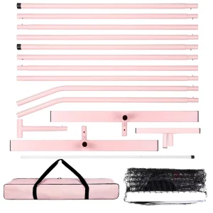 1 Professional Pickleball Net System Portable Metal Frame Quick Setup for Outdoor Court Play