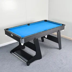 1.6m Folding Pool Game Table Foldable Snooker Billiard Table Standing up Pool Table TP 1602