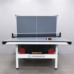 10 Minute Easy Assembly Pingpong Foldable Table Tennis Table with 2 Table Tennis Paddles 6 Balls
