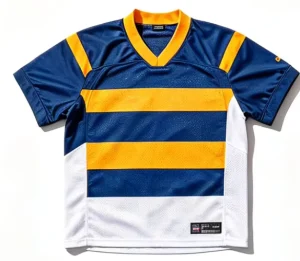 100% Polyester Men Bright Color Stripe Pattern Youthful Light Breathable Sports Jersey Rugby Jersey Sublimation