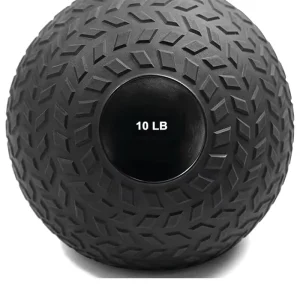 10LB Black Rubber Medicine Ball Ideal for Rehabilitation & Abdominal Training
