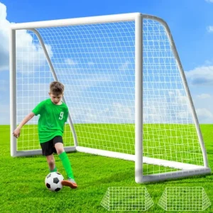 10×6.5ft Soccer Goal Set with Frame Portable Soccer Goals for Outdoor Backyard Football Goal with Net
