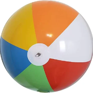 12” Beach Balls for Kids Bulk Inflatable Pool Beach Balls Bulk Hawaiian Tropical Theme Party Decorations Favors Supplies