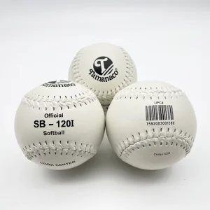 12 inch White Softball SB 120I Item Number 0222 Training Equipment Customizable Logo Softball with PK Core