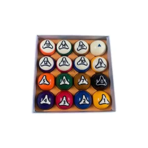 12A Resin 8 Ball Pool Balls Large Size American Style Crystal Material Professional Championship Grade Billiard Set Accessories