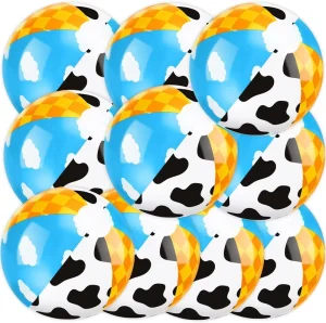 12Pack Beach Balls Bulk 12 Inch Beach Balls Large Swimming Pool Ball for Summer Outdoor Pool Water Birthday Party Favors