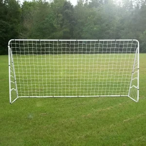 12X6 Steel Frame Kids Soccer Goal Backyard Football Shooting Training Court Equipment