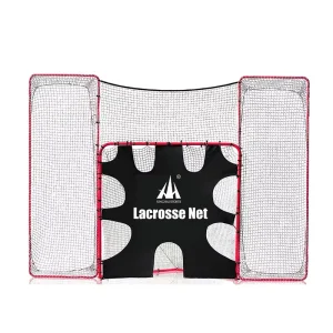 12’x9′ Steel Tube Polyester Netting Lacrosse Goal and Training Nets Portable Lacrosse Goal