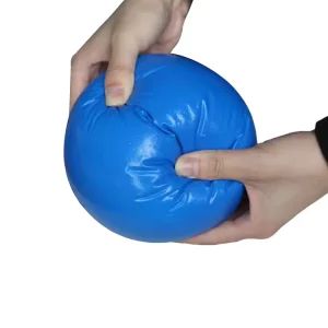 150mm (6″) Blue PU Foam Dodgeball for Kids and Adults Soft Toy with Low Bounce 15cm Size