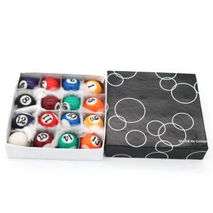 16 Balls Pool Billiard Ball Set 25mm Mini Billiard Ball for Pool Table