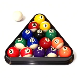 16 High Quality Complete Set Pool Balls Precision Polished Resin Perfect Roll 1.5 or 2.25 Inch (38mm/57.2mm)