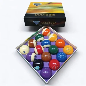 16 Piece Black 8 Ball Set 2 1 4 Inch Standard Resin Pool Balls From Guangdong for Pool Tables