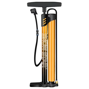 160Psi Bike Ball Pump Inflator Bicycle Floor Pump with Gauge for Presta and Schrader Bicycle Pump Valves