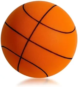 18/21/24cm Size 5 Durable Indoor Training Silent Basketball Custom Stands Size 7 Orange PU Foam Ball