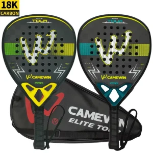 18K 4043 Carbon Fiber Padel Racket VULKAN Series High Power & Control Pop Tennis Paddle for Tournament