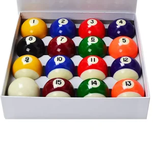 2 1/4″ Billiard Pool Balls Marble Professional Tournament Billiards Ball Complete 16 Ball Set