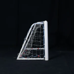 2*1M Durable Easy to Carry Portable Steel White Football Goal for Soccer Training and Practice Equipment