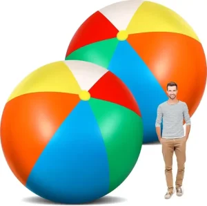 2 Meter Giant PVC Inflatable Beach Ball Outdoor Entertainment Large 6 Color Inflatable Plastic Ball by Manufacturers