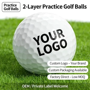 2 Piece Practice Golf Balls Durable Surlyn Cover For Maximum Distance Bulk For Driving Range