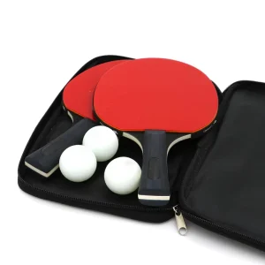 2 Premium Rackets and 3 Table Tennis Balls Soft Sponge Rubber Ping Pong Paddle Table Tennis Rackets Set