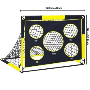 2-in-1 Foldable Football Goal Portable Indoor Outdoor Training Equipment Cross Border Hot Item