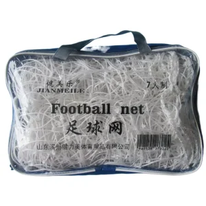 2-in-1 Full-Size Soccer & Football Training Goalpost with Net Barrier Futsal Court Equipment for Shooting Practice