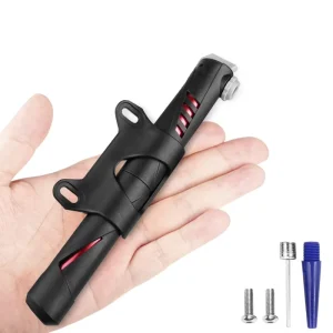 2 in 1 Light Weight Portable Mini Bicycle Pump Hand Air Pump Ball Tire Inflator Valve MTB Mountain Bike Pump for Outdoor