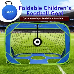 2 in 1 Pop Up Soccer Goal for Kids Youth Portable Training and Match Goal with Precision Target Net Indoor Outdoor Use