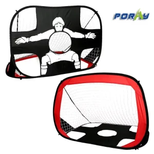2 in 1 Pop up Kids Soccer Goal Portable Kids Soccer Net with Carry Bag for Indoor and Outdoor Sports
