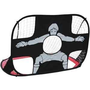 2 in 1 Pop up Soccer Goal and Target Portable Mini Football Goal with Carry Bag for Training and Sports