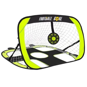 2 in 1 Pop up Soccer Goal and Target Portable Mini Football Goal with Carry Bag for Training and Sports