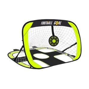 2-in-1 Pop up Soccer Goal and Target Portable Mini Football Goal with Carry Bag for Training and Sports