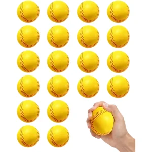 20 Pack Foam Balls Softballs Sport Soft Practice Baseballs