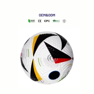 20 Piece Shape Indentation Design Thermal Bonded Size 5 Soccer Ball Professional Training Competition Football PU PVC Material