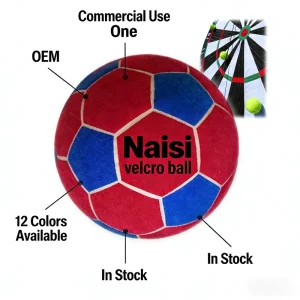 22cm Inflatable Sticky Soccer Ball with Magic Tape Sticky Football for Soccer Darts Game Sports Activities