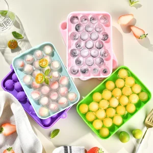 25 Grid Ice Hockey Ball Mold 100% Food Grade Silicone Easy-release Custom Logo