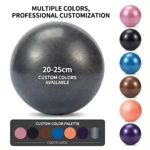 25cm Eco-Friendly Soft PVC Mini Yoga Pilates Ball for Home & Gym Fitness Core Training & Balance Exercise