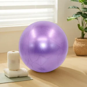 25cm round PVC Frosted and Explosion-Proof Yoga Ball Factory-Made Straw Ball for Pilates and Fitness Exercise