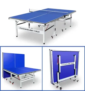25mm Indoor Training Equipment Entertainment Custom Logo Movable Folding Professional Pingpong Table Tennis Table With Wheels