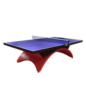 25mm Thick MDF Foldable Ping Pong Table with Arched Legs for Professional Indoor Table Tennis Competitions