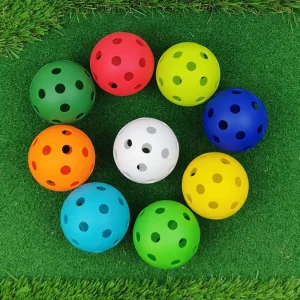 26 Holes Soft EVA Pickleball Super Flexible Lightweight Reusable Practice Baseball Indoor Outdoor Kinds Beginner Use