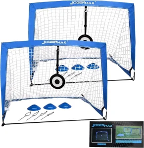 2Goals 6*3FT Football Goals Backyard Portable Soccer Training Equipment Kids Outdoor Play Equipment with Carry Bag