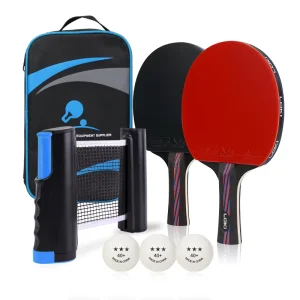 乒乓球套装2人ITTF认证橡胶球拍定制乒乓球拍套装