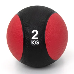 2KG Rubber Medicine Balls for Arm Strength Bi ear Medicine Ball Solid Rubber Medicine Ball Training Gravity Ball