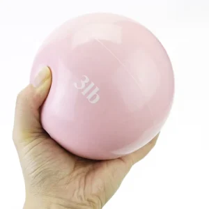 2Lb Medicine Ball Weighted Softball Heavy Ball Pvc Sand Filled Ball for Gym Weight for Strength Training and Rehab Exercises