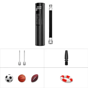 3*AA Dry Battery Oprated Wireless LED Display Screen Mini Inflator Portable Automatic Electric Ball Air Pump