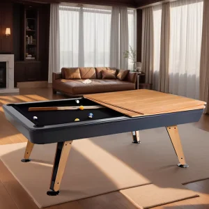 3 In1 Billiard Table Multifunctional Pool Table Tennis Table with Dining Top